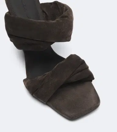 Rick Owens Twisted Cantilever suede wedge mules | Thumbnail 4 Rick Owens Twisted Cantilever suede wedge mules | Thumbnail 4