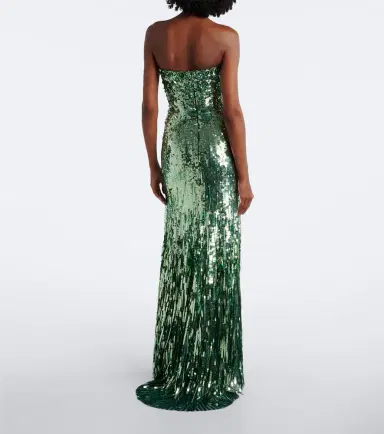 Jenny Packham Kimi sequined strapless gown | Thumbnail 2 Jenny Packham Kimi sequined strapless gown | Thumbnail 2