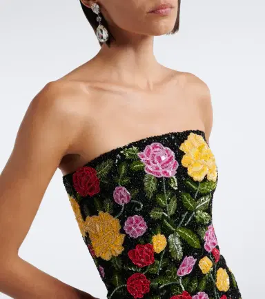 LA FUORI Là Fuori Maison Rose embellished bustier gown | Thumbnail 5 LA FUORI Là Fuori Maison Rose embellished bustier gown | Thumbnail 5