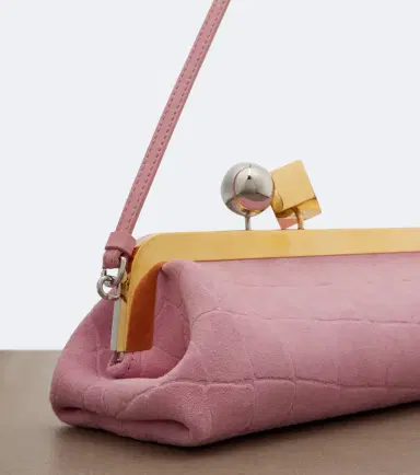 Jacquemus Salon croc-effect suede clutch | Thumbnail 3 Jacquemus Salon croc-effect suede clutch | Thumbnail 3