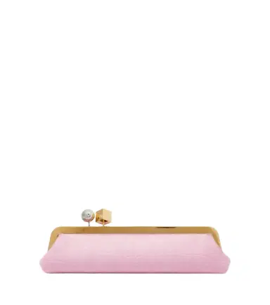 Jacquemus Salon croc-effect suede clutch | Thumbnail 1 Jacquemus Salon croc-effect suede clutch | Thumbnail 1