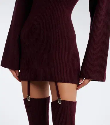 Aya Muse Cursa ribbed-knit wool minidress and tights set | Thumbnail 2 Aya Muse Cursa ribbed-knit wool minidress and tights set | Thumbnail 2