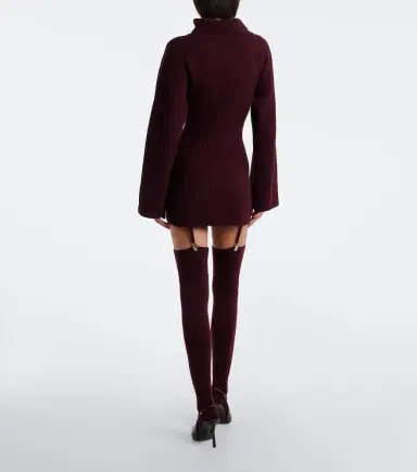 Aya Muse Cursa ribbed-knit wool minidress and tights set | Thumbnail 4 Aya Muse Cursa ribbed-knit wool minidress and tights set | Thumbnail 4