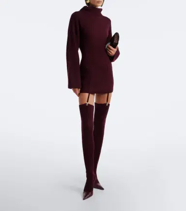 Aya Muse Cursa ribbed-knit wool minidress and tights set | Thumbnail 5 Aya Muse Cursa ribbed-knit wool minidress and tights set | Thumbnail 5