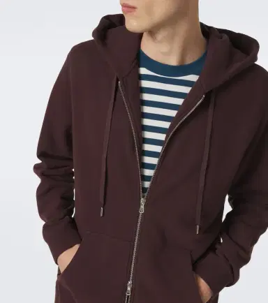 Sunspel Loopback cotton hoodie | Thumbnail 3 Sunspel Loopback cotton hoodie | Thumbnail 3