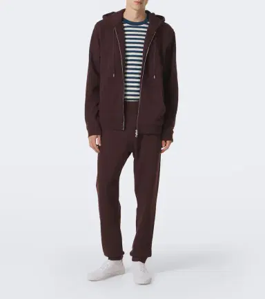 Sunspel Loopback cotton hoodie | Thumbnail 4 Sunspel Loopback cotton hoodie | Thumbnail 4