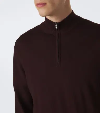 Sunspel Wool half-zip sweater | Thumbnail 4 Sunspel Wool half-zip sweater | Thumbnail 4