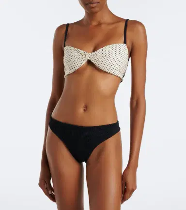 Hunza G Delphine polka-dot reversible bikini | Thumbnail 4 Hunza G Delphine polka-dot reversible bikini | Thumbnail 4