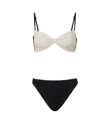 Hunza G Delphine polka-dot reversible bikini | Thumbnail 1 Hunza G Delphine polka-dot reversible bikini | Thumbnail 1