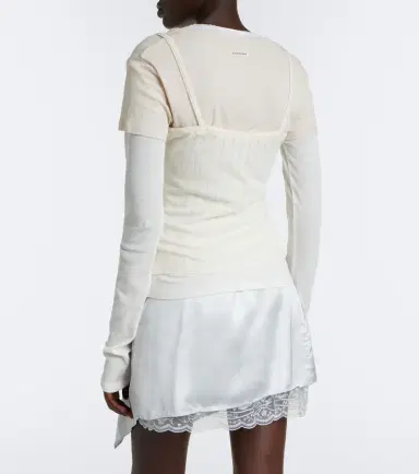 Acne Studios Layered jersey top | Thumbnail 2 Acne Studios Layered jersey top | Thumbnail 2