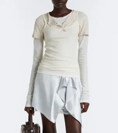 Acne Studios Layered jersey top | Thumbnail 5 Acne Studios Layered jersey top | Thumbnail 5