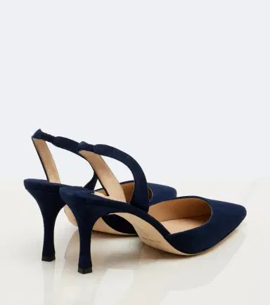 Manolo Blahnik Carolyne 70 suede slingback pumps | Thumbnail 2 Manolo Blahnik Carolyne 70 suede slingback pumps | Thumbnail 2