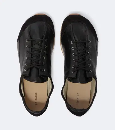 Lemaire Gummy Grips suede-trimmed leather sneakers | Thumbnail 3 Lemaire Gummy Grips suede-trimmed leather sneakers | Thumbnail 3