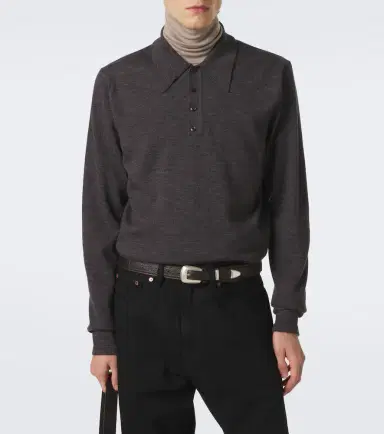 Lemaire Wool polo sweater | Thumbnail 4 Lemaire Wool polo sweater | Thumbnail 4