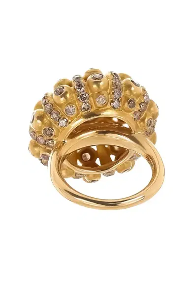 CICADA Brown Diamond Dome Ring | Thumbnail 5 CICADA Brown Diamond Dome Ring | Thumbnail 5