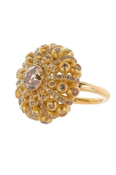 CICADA Brown Diamond Dome Ring | Thumbnail 7 CICADA Brown Diamond Dome Ring | Thumbnail 7