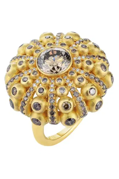 CICADA Brown Diamond Dome Ring | Thumbnail 1 CICADA Brown Diamond Dome Ring | Thumbnail 1