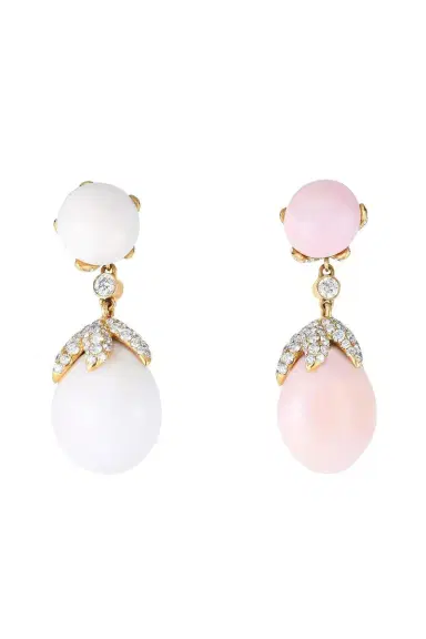 CICADA Diamond Round Conch Drop Earrings | Thumbnail 1 CICADA Diamond Round Conch Drop Earrings | Thumbnail 1