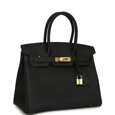 HERMÈS Hermes Birkin 30 Black Togo Gold Hardware | Thumbnail 2 HERMÈS Hermes Birkin 30 Black Togo Gold Hardware | Thumbnail 2