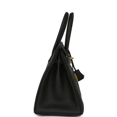 HERMÈS Hermes Birkin 30 Black Togo Gold Hardware | Thumbnail 3 HERMÈS Hermes Birkin 30 Black Togo Gold Hardware | Thumbnail 3