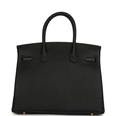 HERMÈS Hermes Birkin 30 Black Togo Gold Hardware | Thumbnail 4 HERMÈS Hermes Birkin 30 Black Togo Gold Hardware | Thumbnail 4