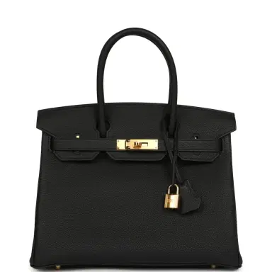 HERMÈS Hermes Birkin 30 Black Togo Gold Hardware | Thumbnail 1 HERMÈS Hermes Birkin 30 Black Togo Gold Hardware | Thumbnail 1