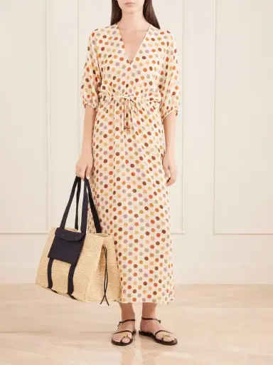 Eres Unexpected Polka-dot Silk-muslin Coverup | Thumbnail 2 Eres Unexpected Polka-dot Silk-muslin Coverup | Thumbnail 2