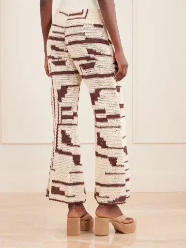 ALIX OF BOHEMIA Farah Crocheted Cotton Flared Pants | Thumbnail 4 ALIX OF BOHEMIA Farah Crocheted Cotton Flared Pants | Thumbnail 4