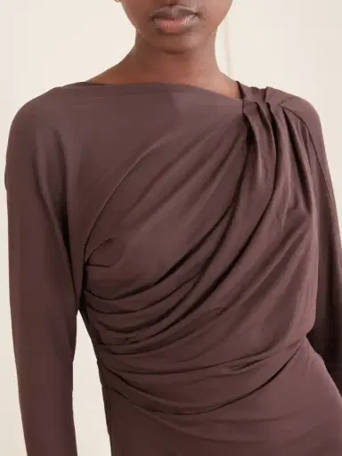 Alex Perry Open-back Draped Jersey Mini Dress | Thumbnail 5 Alex Perry Open-back Draped Jersey Mini Dress | Thumbnail 5