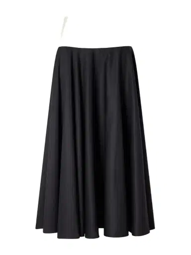 Abadia Pleated Cotton-poplin Midi Skirt | Thumbnail 1 Abadia Pleated Cotton-poplin Midi Skirt | Thumbnail 1