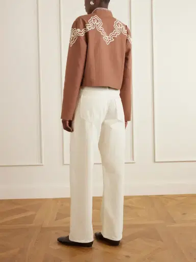 ALIX OF BOHEMIA Clarke Clove Spur Cropped Appliquéd Cotton-poplin Jacket | Thumbnail 3 ALIX OF BOHEMIA Clarke Clove Spur Cropped Appliquéd Cotton-poplin Jacket | Thumbnail 3