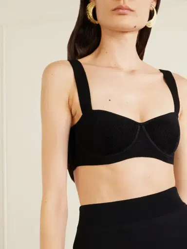 Galvan Nyx Ribbed Cropped Top | Thumbnail 4 Galvan Nyx Ribbed Cropped Top | Thumbnail 4