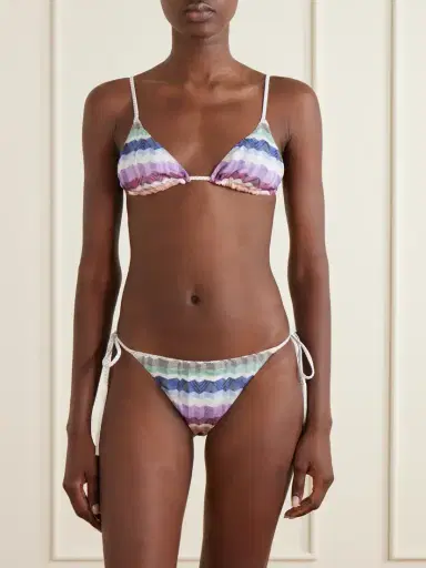 Missoni Striped Tasseled Crochet-knit Bikini | Thumbnail 2 Missoni Striped Tasseled Crochet-knit Bikini | Thumbnail 2
