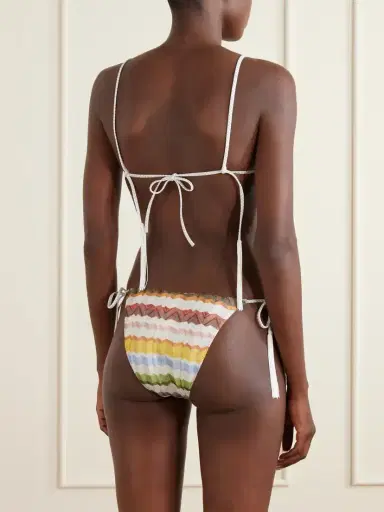 Missoni Striped Tasseled Crochet-knit Bikini | Thumbnail 3 Missoni Striped Tasseled Crochet-knit Bikini | Thumbnail 3