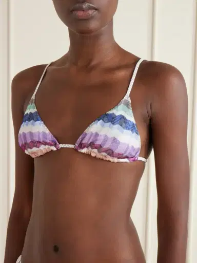 Missoni Striped Tasseled Crochet-knit Bikini | Thumbnail 4 Missoni Striped Tasseled Crochet-knit Bikini | Thumbnail 4
