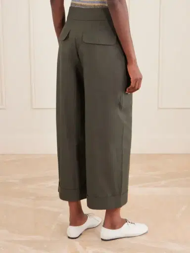 Proenza Schouler White Label Talla Cotton-blend Wide-leg Pants | Thumbnail 4 Proenza Schouler White Label Talla Cotton-blend Wide-leg Pants | Thumbnail 4