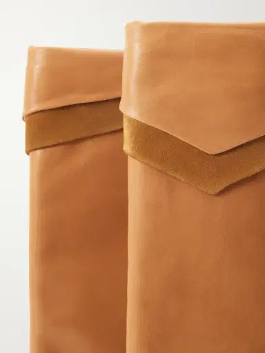 Isabel Marant Lezra Suede-trimmed Leather Knee Boots | Thumbnail 5 Isabel Marant Lezra Suede-trimmed Leather Knee Boots | Thumbnail 5