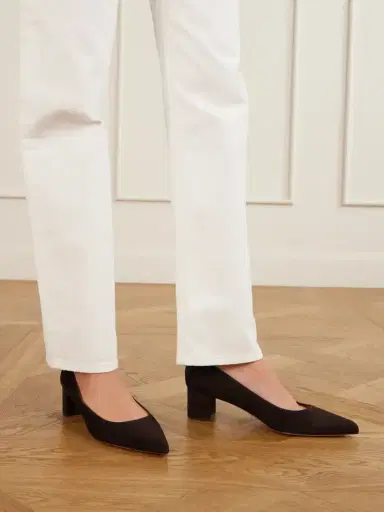 Gianvito Rossi Piper 45 Suede Pumps | Thumbnail 2 Gianvito Rossi Piper 45 Suede Pumps | Thumbnail 2
