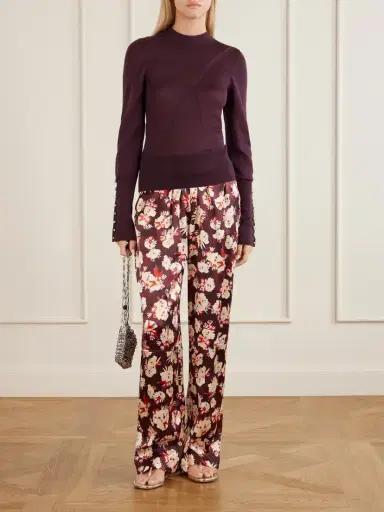 Rabanne Ribbed Embellished Wool And Silk-blend Sweater | Thumbnail 2 Rabanne Ribbed Embellished Wool And Silk-blend Sweater | Thumbnail 2