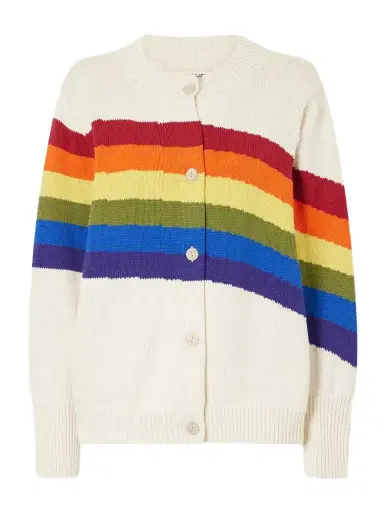 ALIX OF BOHEMIA Sammi Prism Intarsia-knit Organic Cotton Cardigan | Thumbnail 1 ALIX OF BOHEMIA Sammi Prism Intarsia-knit Organic Cotton Cardigan | Thumbnail 1