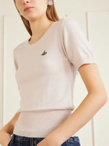 Vivienne Westwood Bea Logo-embroidered Wool T-shirt | Thumbnail 4 Vivienne Westwood Bea Logo-embroidered Wool T-shirt | Thumbnail 4