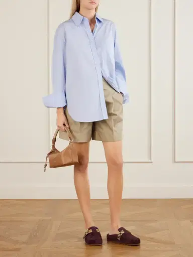 Burberry Checked Suede Clogs | Thumbnail 4 Burberry Checked Suede Clogs | Thumbnail 4