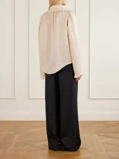 Maria McManus Scarf-detailed Satin Blouse | Thumbnail 4 Maria McManus Scarf-detailed Satin Blouse | Thumbnail 4