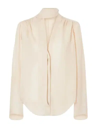 Maria McManus Scarf-detailed Satin Blouse | Thumbnail 1 Maria McManus Scarf-detailed Satin Blouse | Thumbnail 1