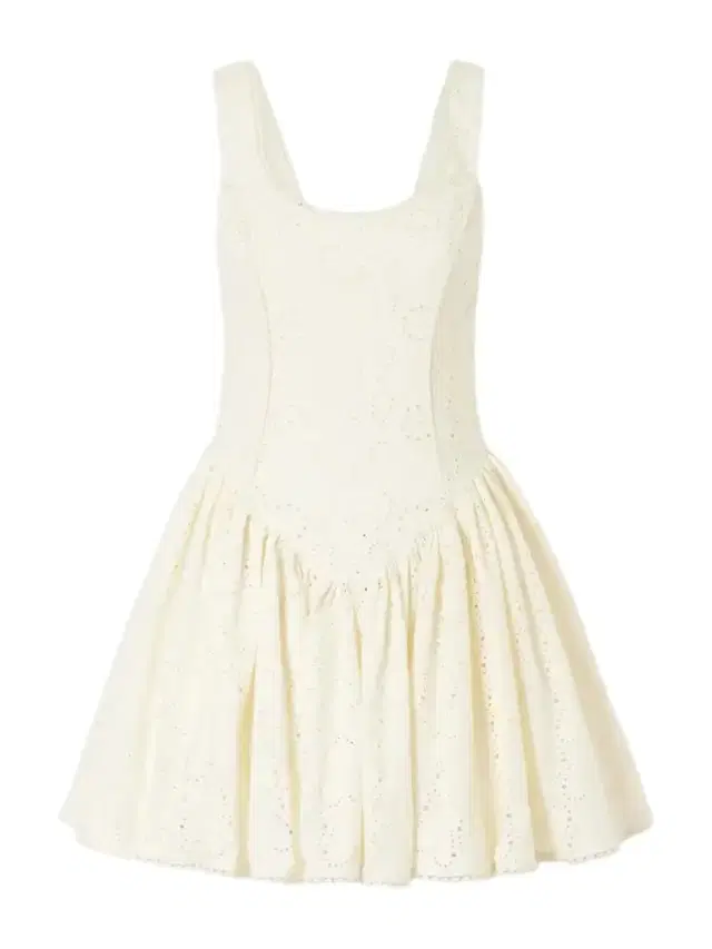 Pluma Playa Broderie Anglaise Cotton Mini Dress Pluma Playa Broderie Anglaise Cotton Mini Dress