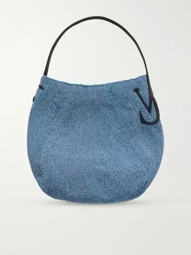 JW Anderson Bead-embellished Leather-trimmed Canvas Tote | Thumbnail 4 JW Anderson Bead-embellished Leather-trimmed Canvas Tote | Thumbnail 4