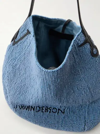 JW Anderson Bead-embellished Leather-trimmed Canvas Tote | Thumbnail 6 JW Anderson Bead-embellished Leather-trimmed Canvas Tote | Thumbnail 6