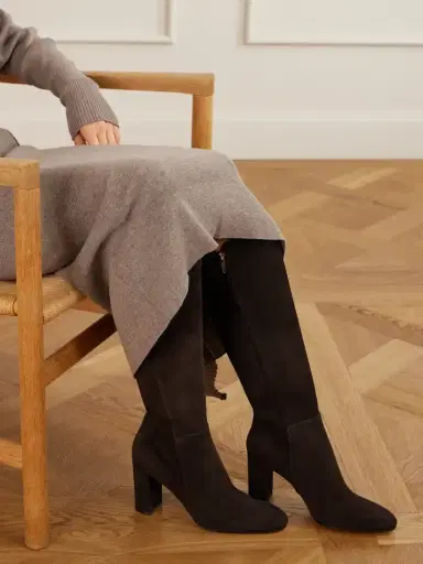 Gianvito Rossi 85 Suede Knee Boots | Thumbnail 2 Gianvito Rossi 85 Suede Knee Boots | Thumbnail 2
