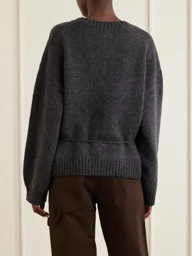 St. Agni Belted Wool Sweatshirt | Thumbnail 3 St. Agni Belted Wool Sweatshirt | Thumbnail 3