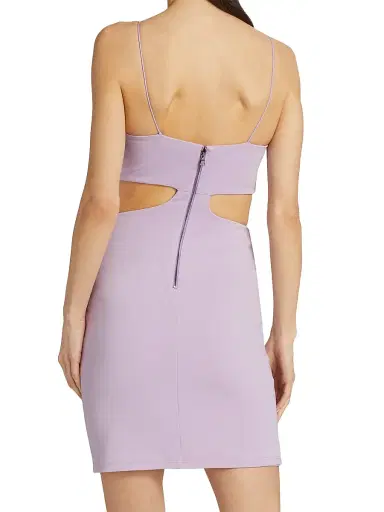 ALICE + OLIVIA Women's Havana Sleeveless Cut Out Minidress - Lavender | Thumbnail 5 ALICE + OLIVIA Women's Havana Sleeveless Cut Out Minidress - Lavender | Thumbnail 5